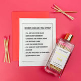 Secrets and Lies Checklist Letterpress Greeting Card