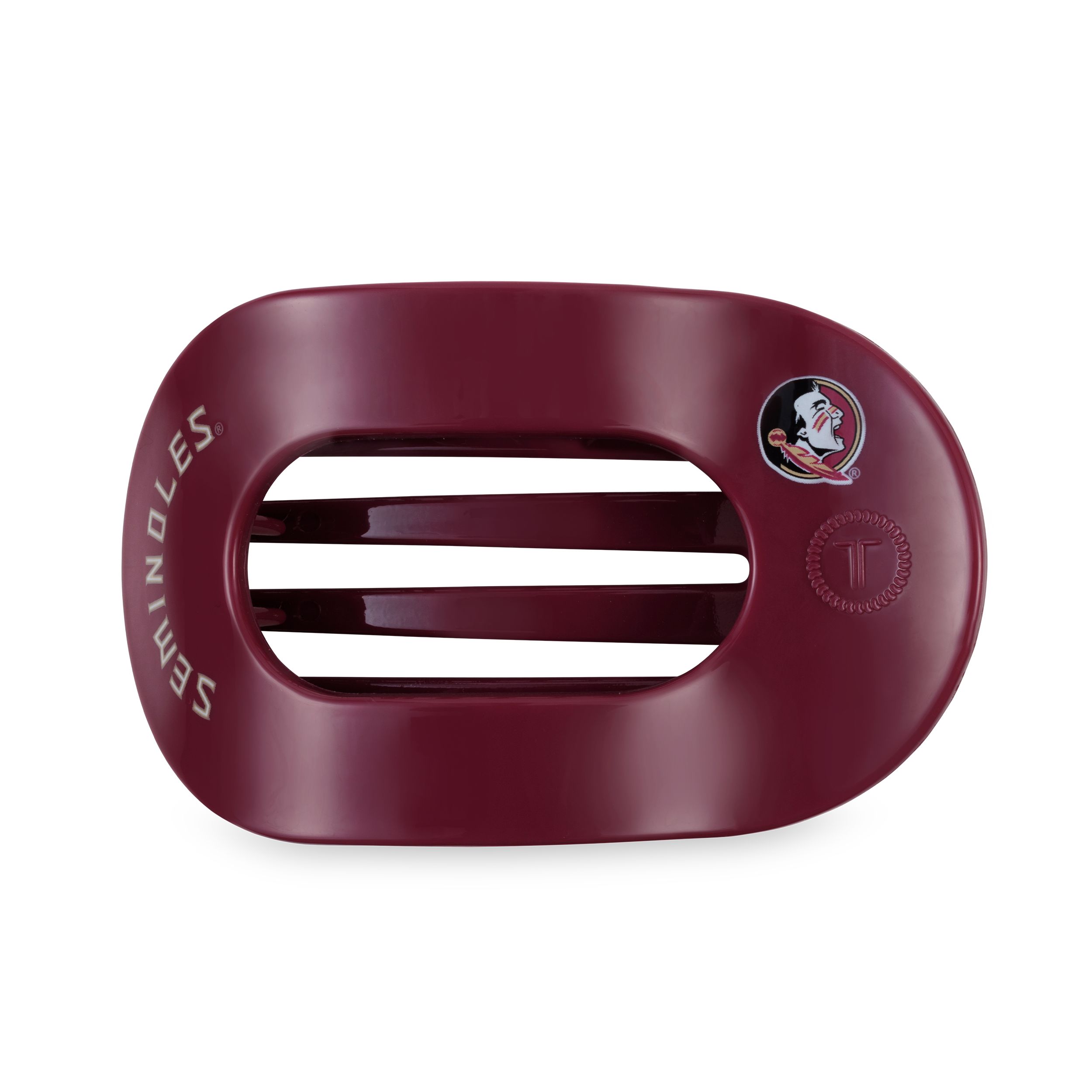 Flat Round Hair Clip | Large | Go Noles!