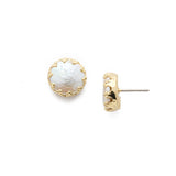 Sorrelli Isabella Stud Earrings - Polished Pearl