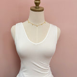 Hidden Gem Reversible Tank in Ivory