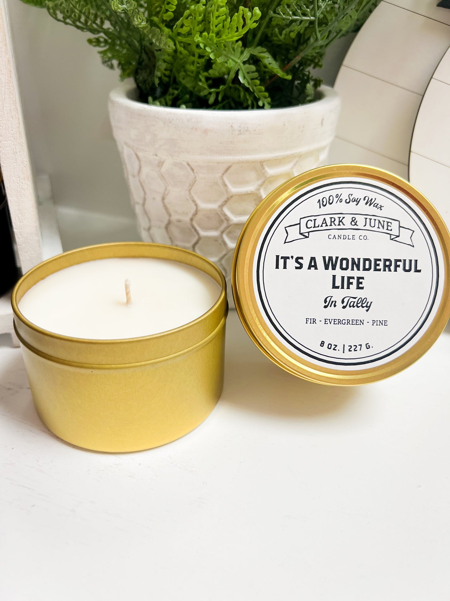 It's A Wonderful Life Tin Candle