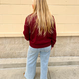 Golden Spirit Mock Neck Sweater