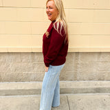 Golden Spirit Mock Neck Sweater