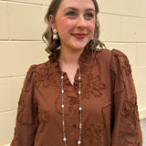 Golden Radiance Crystal & Pearl Oval Link Necklace