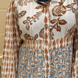 Autumn Tides Tiered Shirt Dress