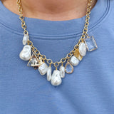 Joyful 16k Gold Filled Chain Charm Necklace