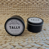 Tally Soy Wax Tin Candle | Front View