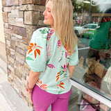 Ray Of Radiance Floral Top