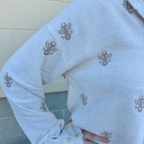 Full Of Worth Linen Button Down