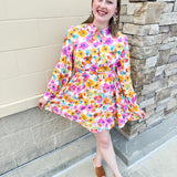 {FINAL SALE} Garden Gathering Shirt Dress