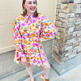{FINAL SALE} Garden Gathering Shirt Dress