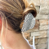 Shiny Oval Hair Claw Clips