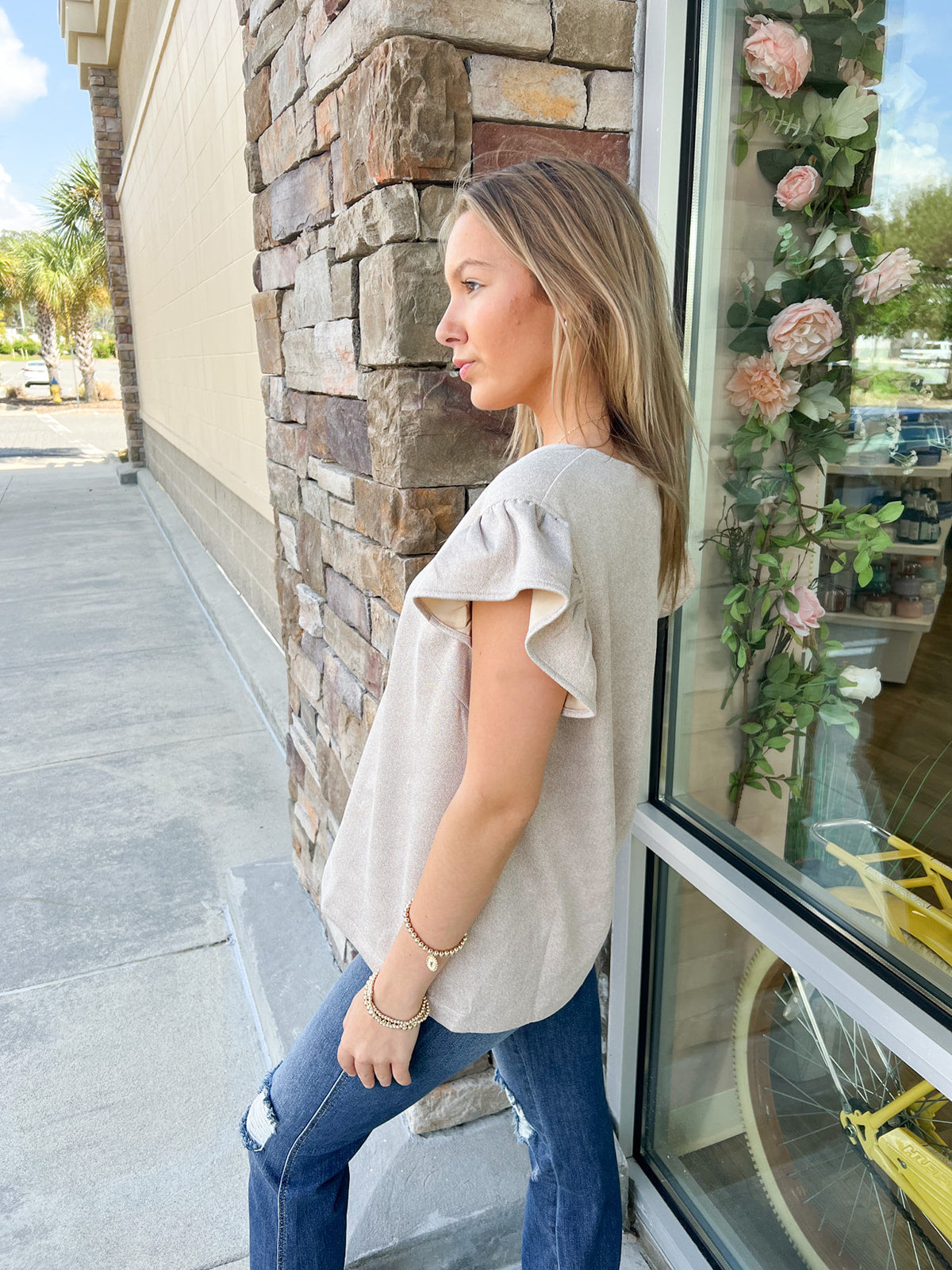 Original Dream V-Neck Ruffle Top