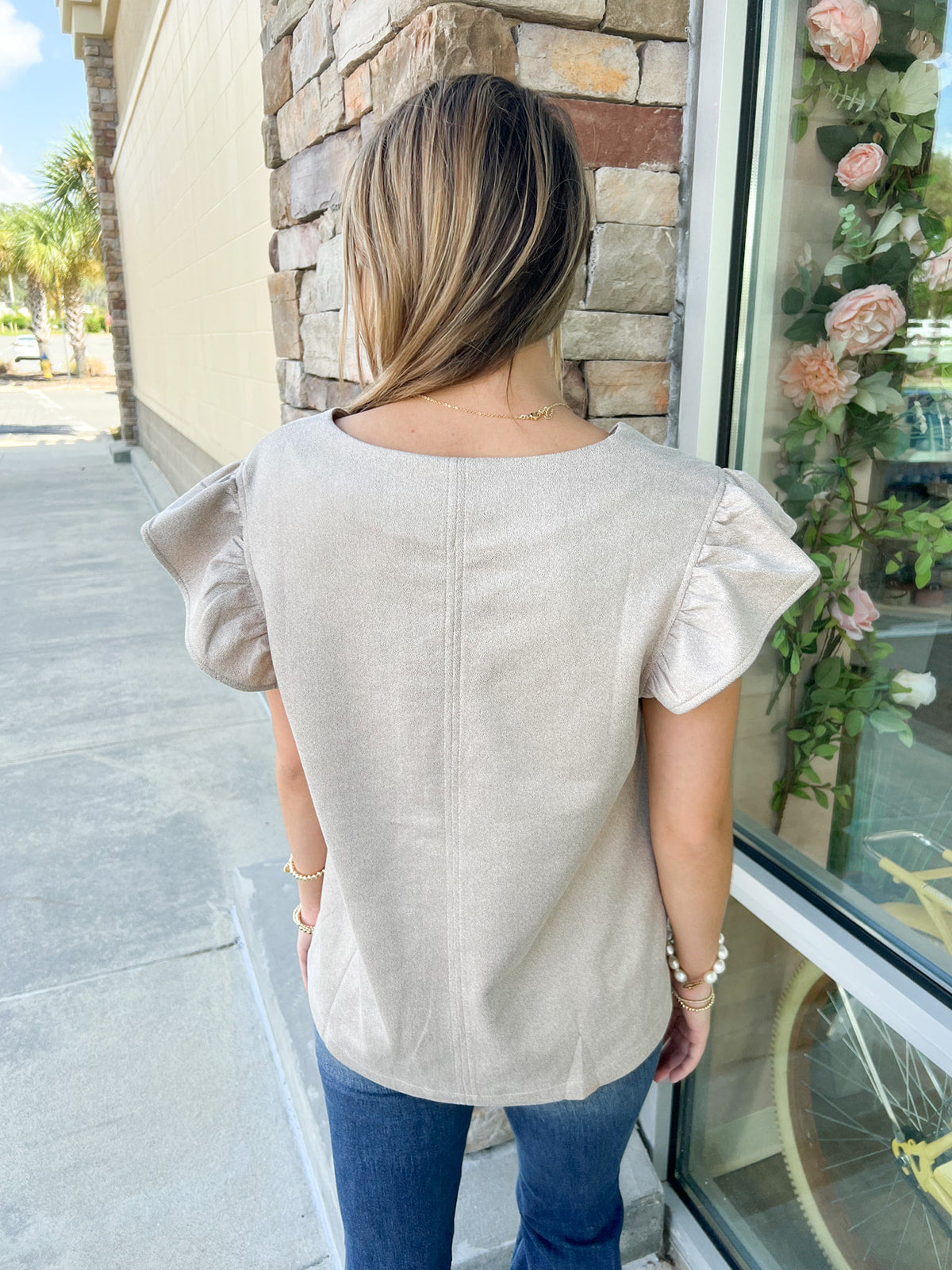 Original Dream V-Neck Ruffle Top