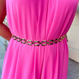 Multi Square Metal Chain Belt
