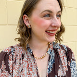 Sorrelli Autumn Stud Earring in Maple Syrup