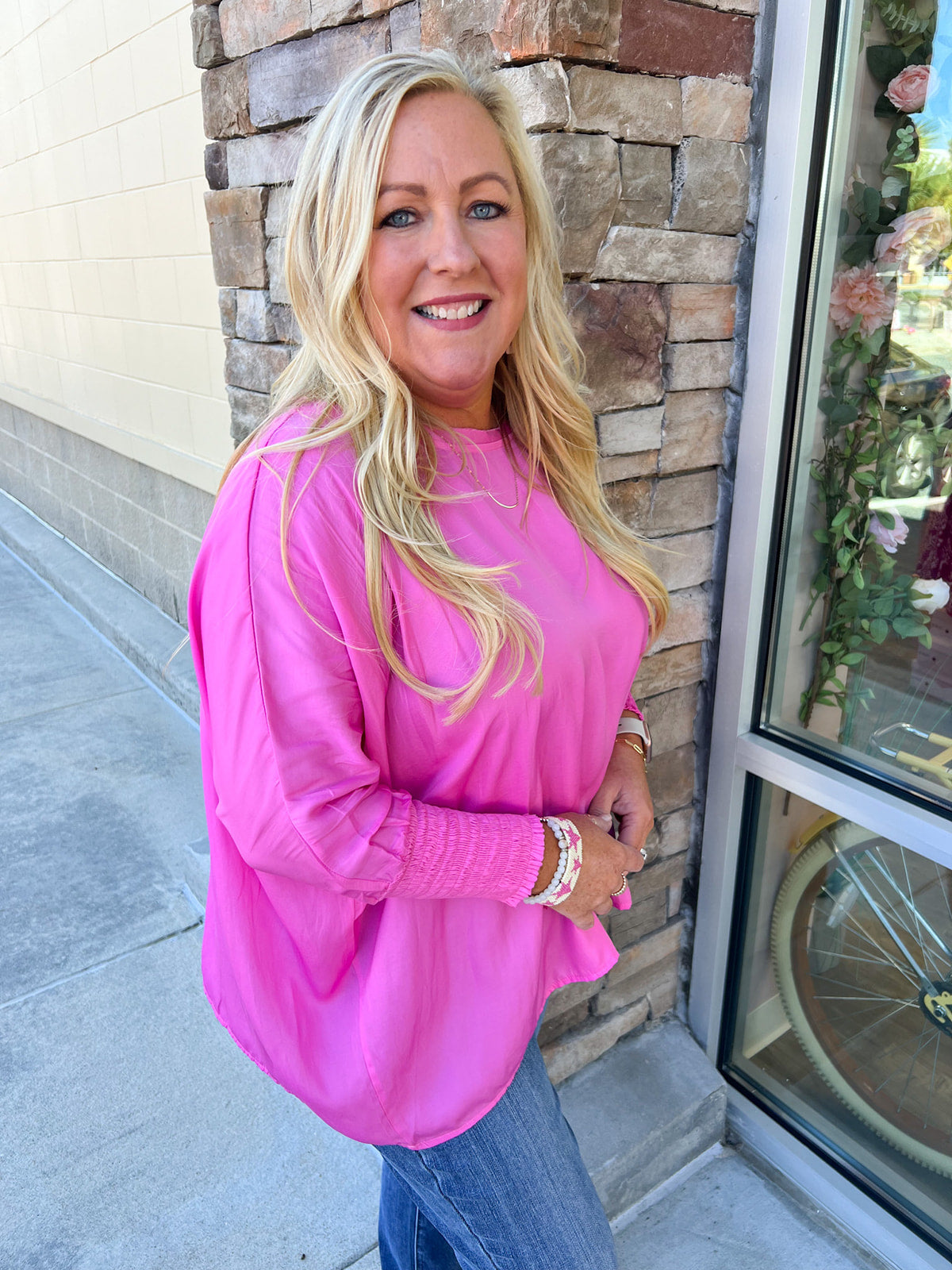First Thing Smocked Dolman Top