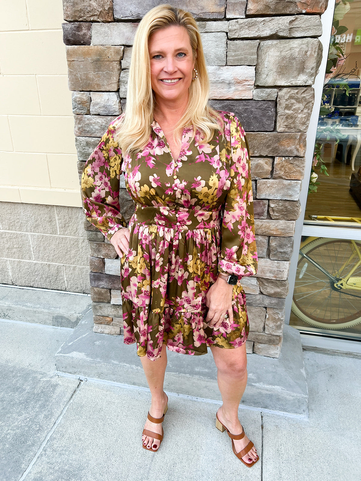 Couture Charm Floral Dress