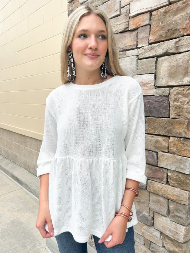 Sweet Allure Babydoll Top | Front View