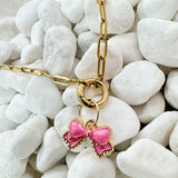 Pink Bow Charm
