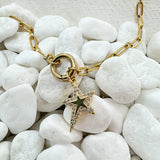 Gold Pave Star Charm