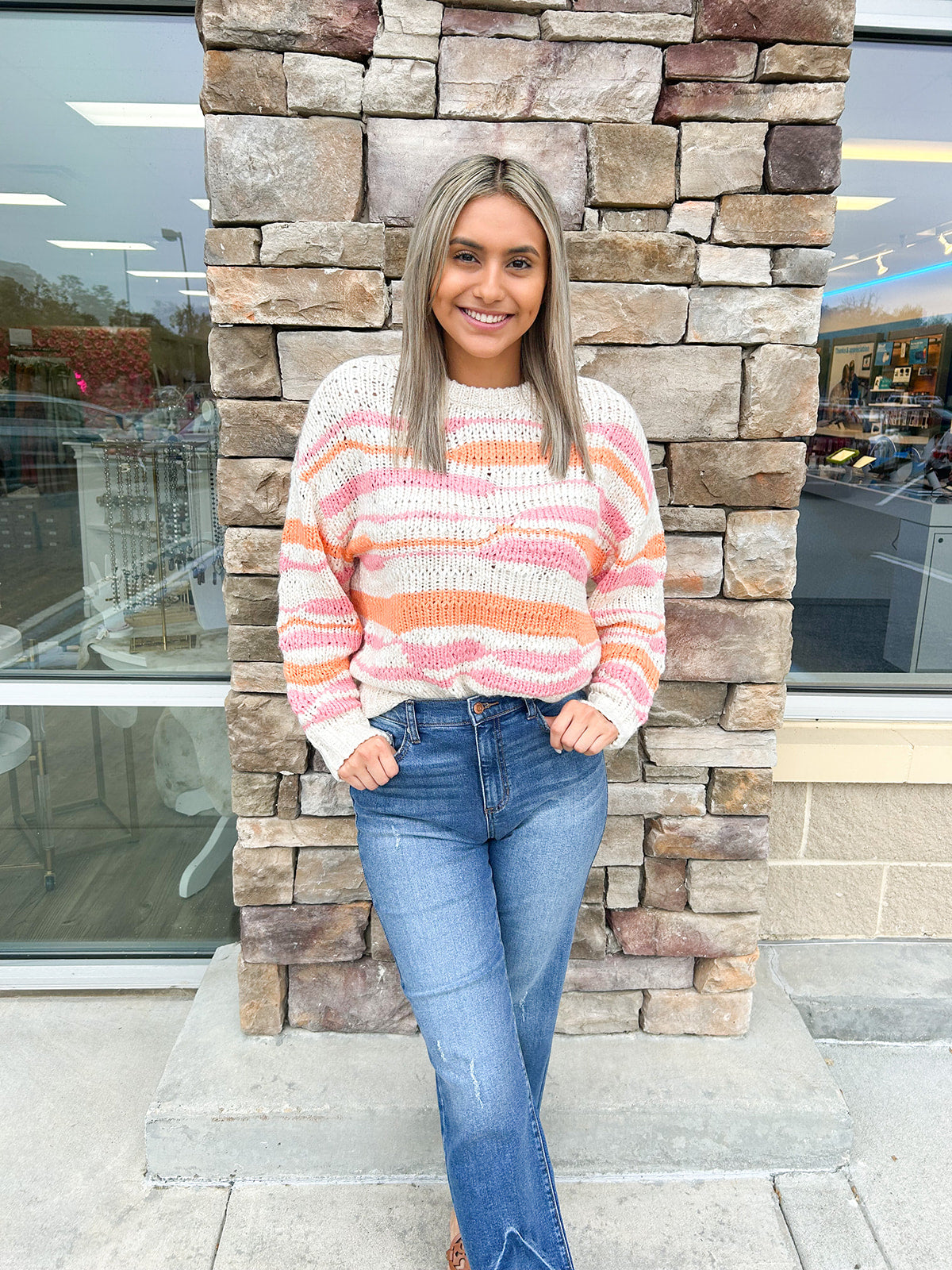 Chic and Sensible Sweater Knit Top | Styled View