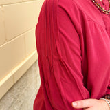 Chief Chic Pintuck Detail Top