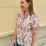 Golden Bloom Embroidered Top