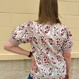 Golden Bloom Embroidered Top