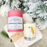 Tidings and Tinsel Candle