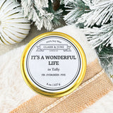 It's A Wonderful Life Tin Candle