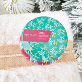 Capri Blue Holiday Pattern Play Tinsel and Spice Candle Petite Jar 8oz