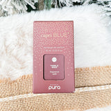 Capri Blue Tinsel & Spice Pura Diffuser Refill bottle with red and gold label.