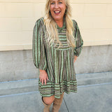 Meadow Mist Ruffle Mini Dress