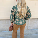 Olive Lane Ric-Rac Blouse