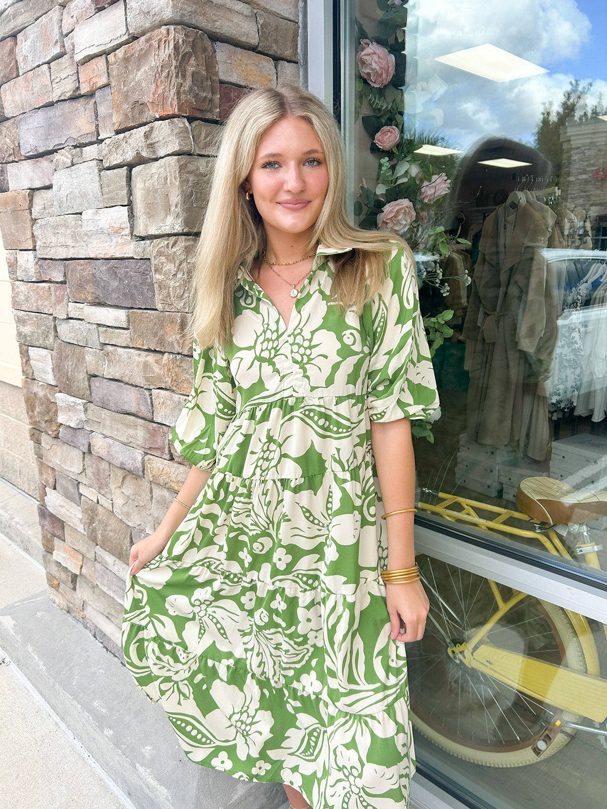 Wonderful Afternoon Floral Dress