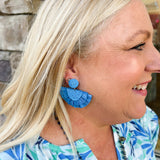 Michelle McDowell Corolla Earrings Blue