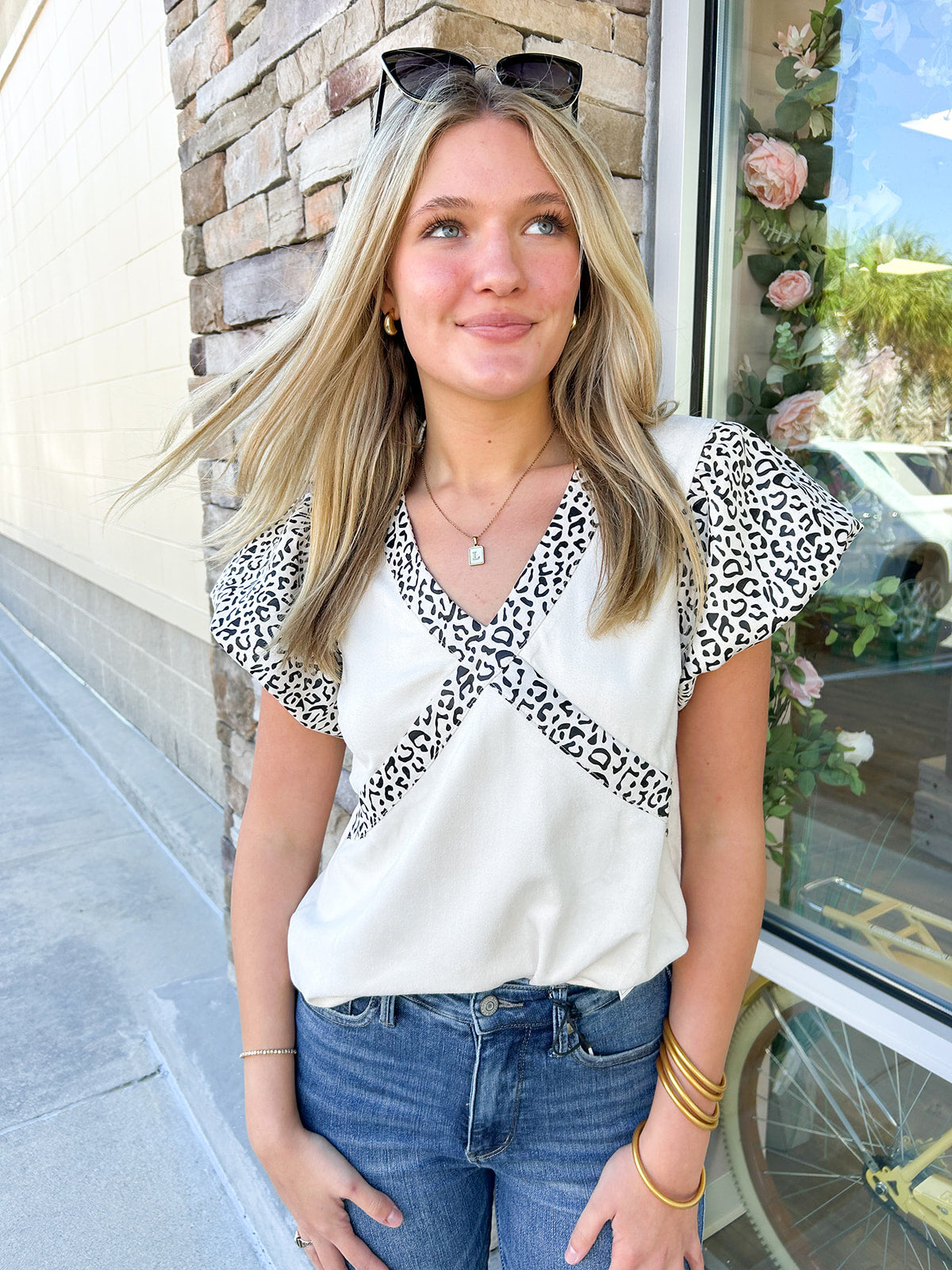 Carried Away Leopard Top