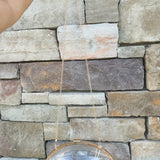 Clear Football shaped Stadium Purse with gold chain.