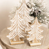 Mary Square Carved Spruce Wood Trees