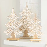Mary Square Carved Spruce Wood Trees