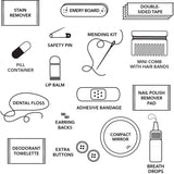 Rose Glitter Minimergency Kit