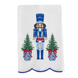 Nutcracker Dreams Scalloped Edge Tea Towel
