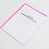 Weighted Blanket Letterpress Greeting Card