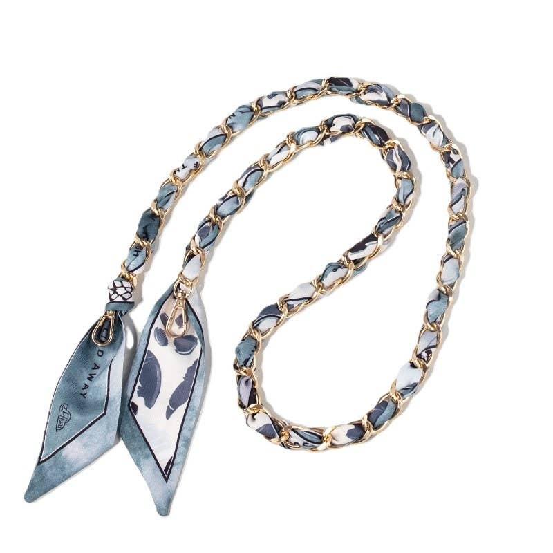 Stormy Elegance Scarf Bag Strap