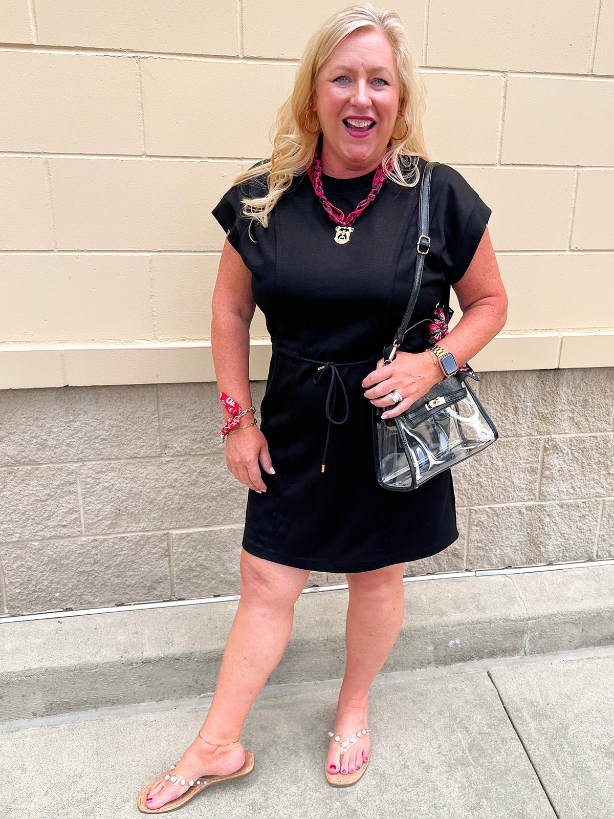 Midnight Motion Cinch Waist Mini Dress