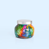 Capri Blue Volcano Rainbow Watercolor Petite Candle 8oz