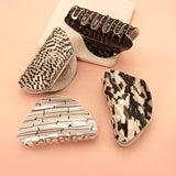 Shiny Oval Hair Claw Clips