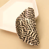 Shiny Oval Hair Claw Clips
