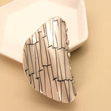 Shiny Oval Hair Claw Clips